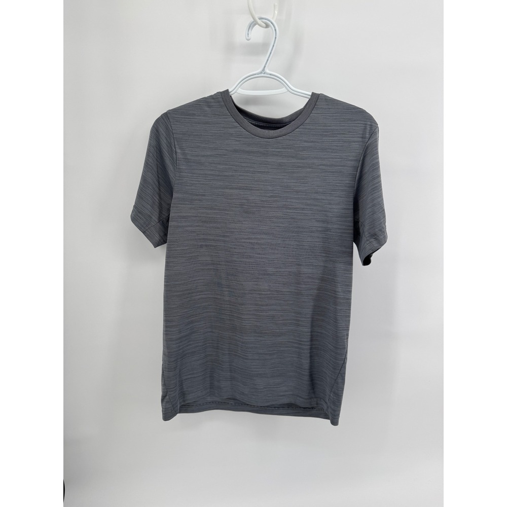 Tek Gear Mens Dry Tek Performance T-Shirt Gray Space Dye Short Sleeve Size S